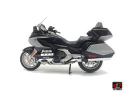 1-12 Honda Goldwing Tour 2020 motorcycle Diecast model-Heavy grey metallic color