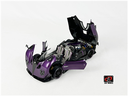 1-18 Pagani Zonda HP Diecast model car -Carbon Purple color