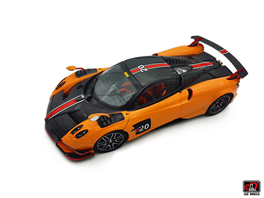 1-18 Pagani Huayra BC Roadster Diecast Model car  Orange color