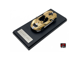 1-64 McLaren ELVA Diecast model car - Champagne white color