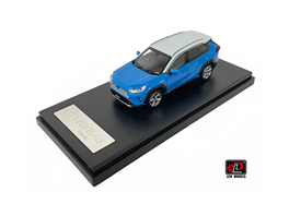 1-64 Toyota RAV4 Hybrid Diecast model car- Blue and Grey color