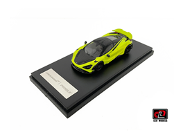 1-64 McLaren 765LT Diecast model car -Mustard green color